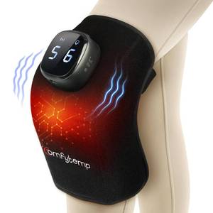 lot 15459 image: Comfytemp Cordless Knee Massager with Soothing Heat, FSA Eligible HSA Portable Heating Pad with App Control, Heated Knee Wrap, 3D Knee Support with 9 Heat & 5 Vibration, Gift for Grandma Grandpa Women