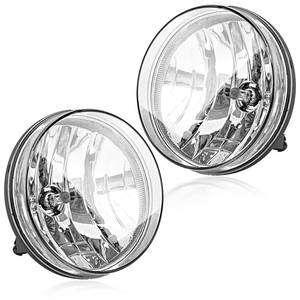 lot 15471 image: RP Remarkable Power, Fog Light for 2007 2008 2009 2010 2011 2012 2013 Sierra 1500 & 2007-2014 Sierra 2500 HD 3500 HD (Not Fits Classic Models) Clear Bumper Fog Lamps Pair with H3 12V-55W Bulbs FL7083
