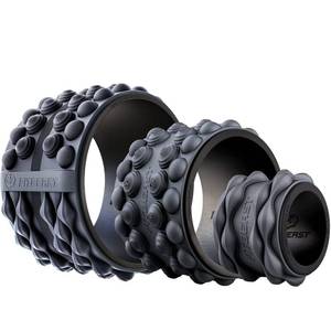 lot 15486 image: FitBeast Back Stretcher, Cracker & Roller - Pain Relief Product, Yoga Wheel, Foam Roller for Stretching & Cracking Device, Popper (12, Black)
