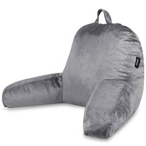 lot 15494 image: Jufone Reading Pillow Premium Backrest Support for Bed, Couch & Floor, Back & Arm Support Reading Pillow for Adults & Teens �� Washable Cover, Grey