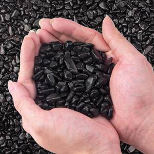 lot 16328 image: EZEELAI 3 Lb Black Obsidian Crushed Stone Crystal Chips Bulk, Betta Fish Tank Gravel Rocks Irregular Shaped Marbles Pebbles for Aquarium, Vase Fillers, Succulent Plants Decor