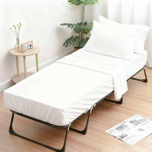 lot 16352 image: Popfavor Fitted Sheets 31x75 Inches, 1 Pack Super Soft Microfiber Cot Size Sheet Set for Narrow Twin, Camp Bunk, RV Bed, Army Cot & Trifold Mattress, Breathable Bottom Bed Cover, White