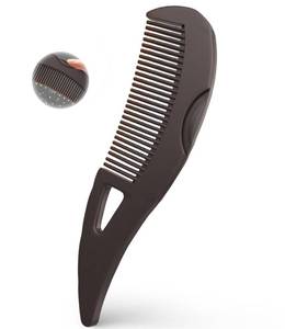 lot 16362 image: Dandruff Comb Fine Tooth Scalp Detox Comb Lice for Women, Men & Kids Stainless Steel Scalp Detoxing, Sweep & Massage Hair Brush Tool for Hair Care (Brown)
