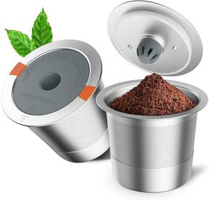 lot 16375 image: RETHONE Reusable K Cups for Keurig 1.0 & 2.0 - Stainless Steel Coffee Pods, Refillable Ground Coffee Pods(2 pack)
