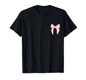lot 16394 image: atelier mushroom Cute Pink Ribbon Bow T-Shirt 4-5Y