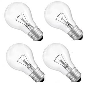 lot 16395 image: Hoimuv 75 Watt Incandescent Light Bulbs, A19 75 WATT Incandescent Bulb Shatter Resistant Rough Service Light Bulb 75 WATTS A19 Shape (4PACK)