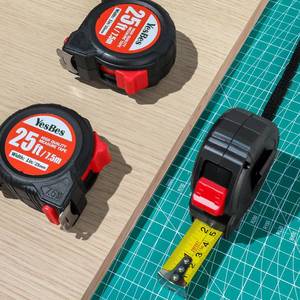 lot 16408 image: Tape Measure 25 ft, 3 Pack Bulk Easy Read Measurement Tape, Self-Locking Measuring Tape Retractable 1-Inch Wide x 25 ft
