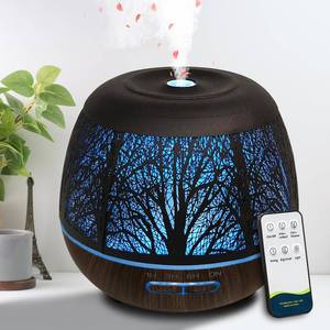 lot 16422 image: Diffusers for Essential Oils Large Room 400ml,Essential Oil Diffuser for Home with RC,Cool Mist Humidifiers for Bedroom,7 Colors Changed & 3 Mist Mode Waterless Auto Off for Office