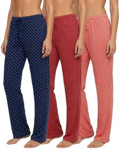 lot 16434 image: Real Essentials 3 Pack Women��s Ultra-Soft Comfy Pajama Lounge Pants Sleepwear (Available in Plus Size) Set 4-M