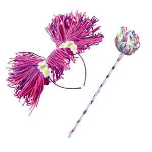 lot 16471 image: Disguise Sesame Street Abby Cadabby Headband & Wand, Officially Licensed Sesame Street Accessory Kit, One Size Child
