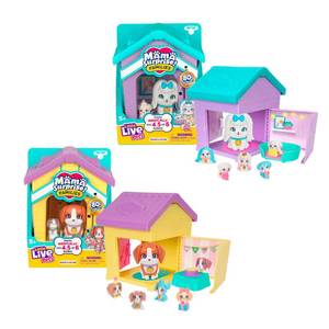 lot 16479 image: Little Live Pets Dog House Playset Bundle, Mama Surprise Families Beagle and Maltese Collection, Interactive Fold-Out Dog Playset Toy Gift for Kids 5