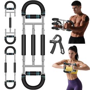 lot 17160 image: Twister Arm Trainer 9-Level Adjustable (20-270lbs) with Adjustment Tool & Mechanical Counting Grip - Chest Trainer for Men Women, Home Gym Arm Exerciser to Build Biceps, Chest & Grip Strength
