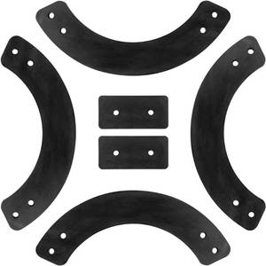 lot 18187 image: BlueStars 753-04472 735-04033 Rubber Paddle Set - Compatible with 21 MTD Single-Stage Snowblowers 2004 and Newer - Replaces 735-04032 953-04472 13167
