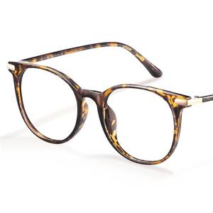 lot 18216 image: Gaoye Blue Light Blocking Glasses, Retro Round Eyewear Frame Anti Eyestrain Computer Glasses for Women Men (Tea LeopardTransparent Lens)