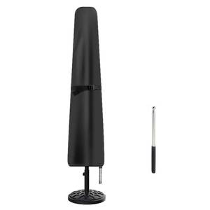 lot 18225 image: Patio Umbrella Cover, Waterproof Umbrella Covers for 7ft to 9ft Outdoor Umbrellas Market Parasol Covers with Push Rod, Black