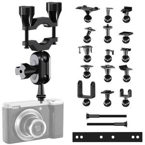 lot 18227 image: Dash Cam Mount, Rearview Mirror Bracket Installation Kit, for Rove APEMAN CHORTAU VANTRUE Crosstour Old Shark GoPro Roav YI Z-Edge KDLINKS Falcon Zero Peztio and Most Dashcam DVR GPS,16 Connectors