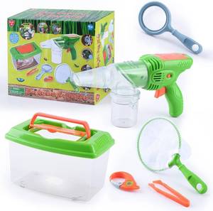 lot 19187 image: PLAY Bug Catcher Kit,Outdoor Toys for Kids Ages 4-8 8-12,Bug Catcher Vacuum with Critter Habitat Case,Butterfly net,Magnifying Glass,Toddler Outside Toys for 3 4 5 6 7 8 Year Old Boys Birthday Gift