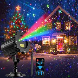 lot 19195 image: Brighter Laser Christmas Projector Lights Outdoor, Waterproof RGB 3 Colors Gypsophila Moving Twinkles Christmas Decorations Stars Light Show, Holiday Light Decorations for YardHouseGardenParty