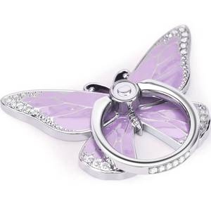 lot 20055 image: Doflyesky Butterfly Cell Phone Ring Grip Holder, 360 Degrees Rotation Phone Ring Grip Stand, Metal Finger Kickstand Compatible with iPhone, Samsung Galaxy, Android Phone