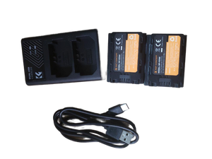 lot 20067 image: KF Dual USB Battery Charger with Cables