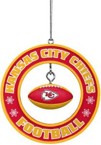 lot 20401 image: FOCO NFL Kansas City Chiefs Floating Ball Ornament �� Officially Licensed Holiday Decoration �� Unique Christmas Tree Collectible