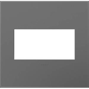 lot 20419 image: Legrand adorne Magnesium, 2-Gang Wall Plate, AWP2GMG4
