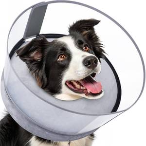 lot 20465 image: BARKLESS Dog Donut Collar, 2-in-1 Inflatable Dog Collars for After Surgery to Stop Licking Wounds, Patented Protective Donut Cone with High Shield for Small and Medium Pets (Grey, M)