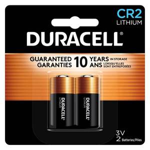 lot 20479 image: Duracell CR2 3V Lithium Battery, 2 Count (Pack of 1), CR2 Battery Lithium, High Power, Long-Lasting for Video and Photo Cameras, Lighting Equipment, and More