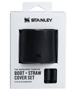 lot 20482 image: STANLEY Quencher Boot and Straw Cover Cap  Anti-Slip Silicone Protector for 40 oz Tumbler with Handle  Accessory Set for Stainless Steel Drinking Cup  BPA-Free  Maroon