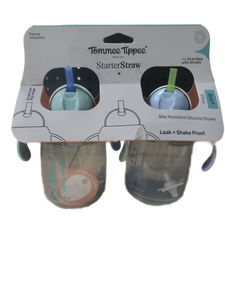 lot 20488 image: Tommee Tippee StarterStraw Sippy Cups 2-Pack