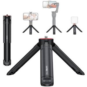 lot 20492 image: UURIG TP05 Extendable Mini Camera Tripod, Portable Selfie Stick Handle Grip Desktop Webcam Tripod with 14 Screw for DSLR Camera Webcam Phone Holder Selfie Stick Vlog Tripod