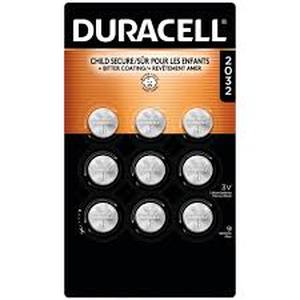lot 4480 image: Duracell CR2032 3V Lithium Batteries - 9 Pack