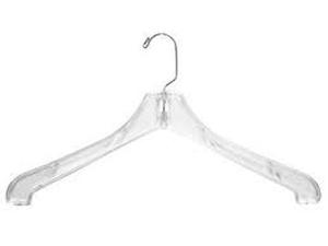 lot 9460 image: Clear Acrylic Clothes Hangers Set