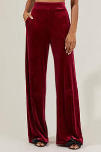 lot 10113 image: Kouer Red Velvet Pants