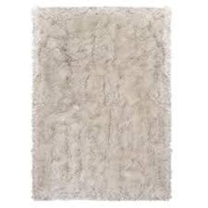 lot 11433 image: White Faux Fur Area Rug Length 6ft Width 1�� 9in