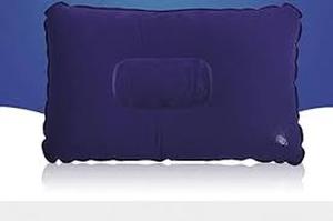 lot 11476 image: Inflatable Blue  Pillow  1Ft 7in X 1Ft 4in