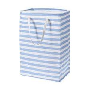 lot 14304 image: Blue and White Striped Collapsable bags