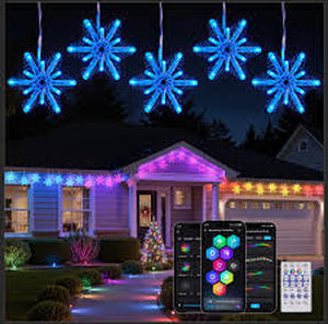 lot 17164 image: Brightown Smart Christmas Snowflake Lights