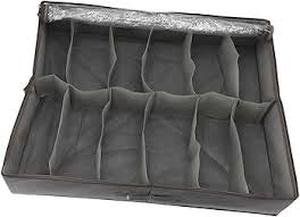 lot 19197 image: Large Fabric Organizer with clear zipper cover