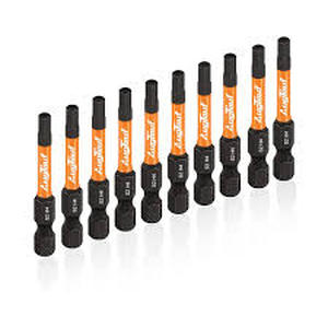 lot 20359 image: Toolant S2 Alloy Steel Impact Screwdriver Bit Set - 10 Pieces