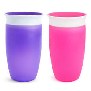 lot 20424 image: Munchkin Pink and Purple Sippy Cups Set
