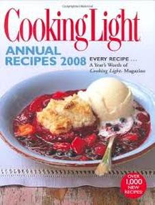 lot 20430 image: Cooking Light Annual Recipes 2008 Cookbook