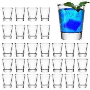 lot 3049 image: Aoeoe 30 Pack Heavy Base Shot Glass Set, 1.5 oz Whiskey Shot Glasses, Clear Shot Glasses Bulk, Spirits cups, Round Espresso Shot Glass, Glass Cups for Vodka, Whiskey, Tequila, Espresso, Liquor