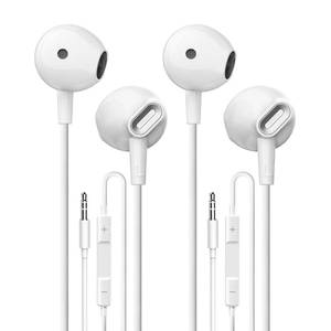 lot 4042 image: QWVFL Wired Earbuds 2 Pack, in-Ear Headphones HiFi Stereo Earbuds, Wired Earphones with Microphone Volume Control Compatible with iPad, Laptop, MP3, Android Smartphones, Fits All 3.5mm Jack Device