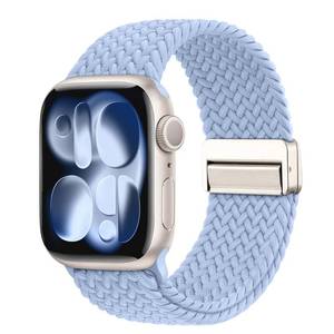 lot 4065 image: Braided Stretchy Band Compatible with Apple Watch Bands 38mm 40mm 41mm 42mm Women Men, Soft Nylon Sport Elastic Strap for iWatch Band Series 11 10 SE 9 8 7 6 5 4 3 2 1