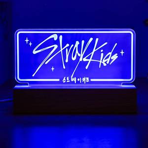 lot 4067 image: X9H8N9 Stray LED Night Light 7 Colors Adjustable Room Decor Lamp Skz Merch for Stay Fans Birthday Gifts