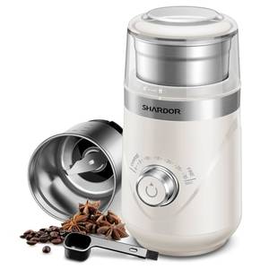 lot 4073 image: SHARDOR Electric Super Silent Blade Coffee Grinder, Timed Grind Control Rotary Knob, Adjustable Coarse to Fine for Coffee Beans, Spices & Herbs, with 1 Removable Stainless Steel Bowl, Cream