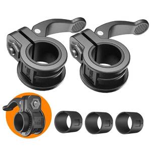 lot 4096 image: ZY-HUAN mini Barbell Clips 1 inch I Multi-Size Adjustable Barbell Collar I 1 inch Barbell ClampsIQuick Release Weight Clips Pair of Locking for Dumbbell Bar
