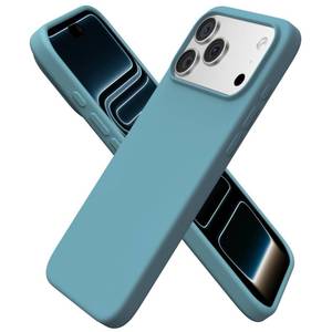 lot 4103 image: ORNARTO Compatible with iPhone 17 Pro Max Case 6.9, Slim Liquid Silicone 3 Layers Soft Gel Rubber Shockproof Protective Cover with Anti-Scratch Microfiber Lining-Cactus