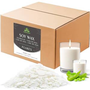 lot 4108 image: Soy Wax Flakes, Waxcanpy Natural Candle Wax, Organic Soy Wax for Candle Making from Farm, No Additives, Harmless and Pure (5lb)